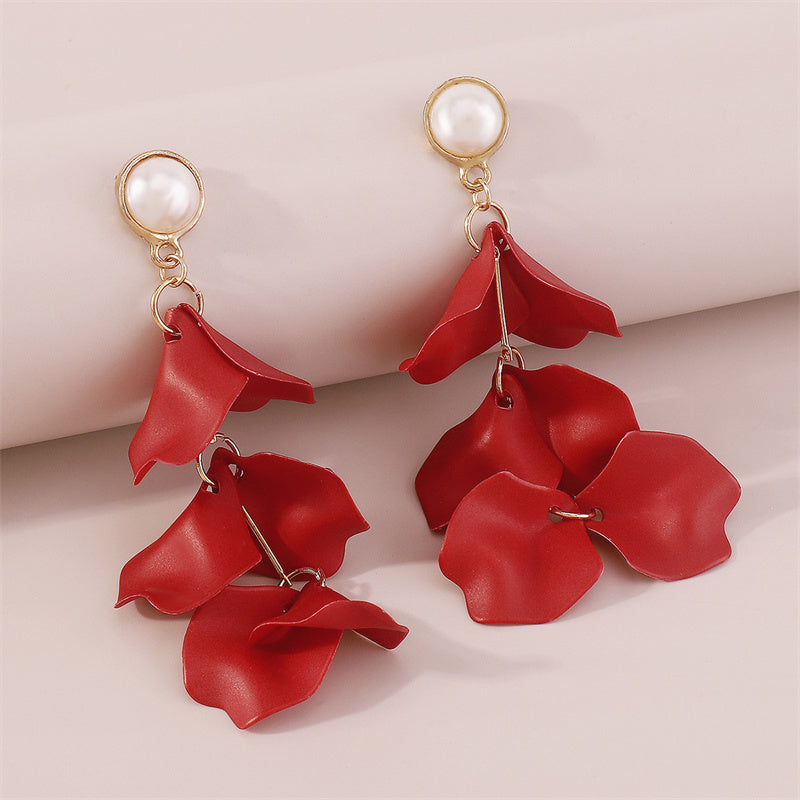 Casual Solid Patchwork Earrings