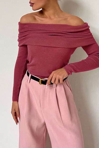 Sexy Solid Off the Shoulder Tops(5 Colors)