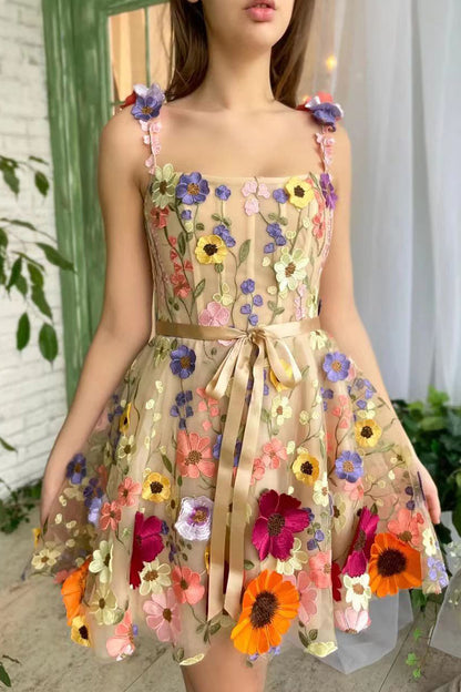 Sweet Elegant Embroidery Appliques Princess Dresses
