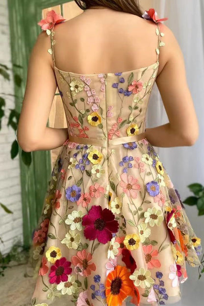 Sweet Elegant Embroidery Appliques Princess Dresses