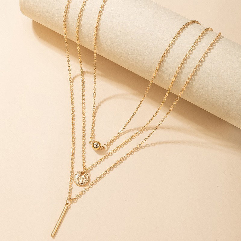 Simplicity Geometric Patchwork Necklaces