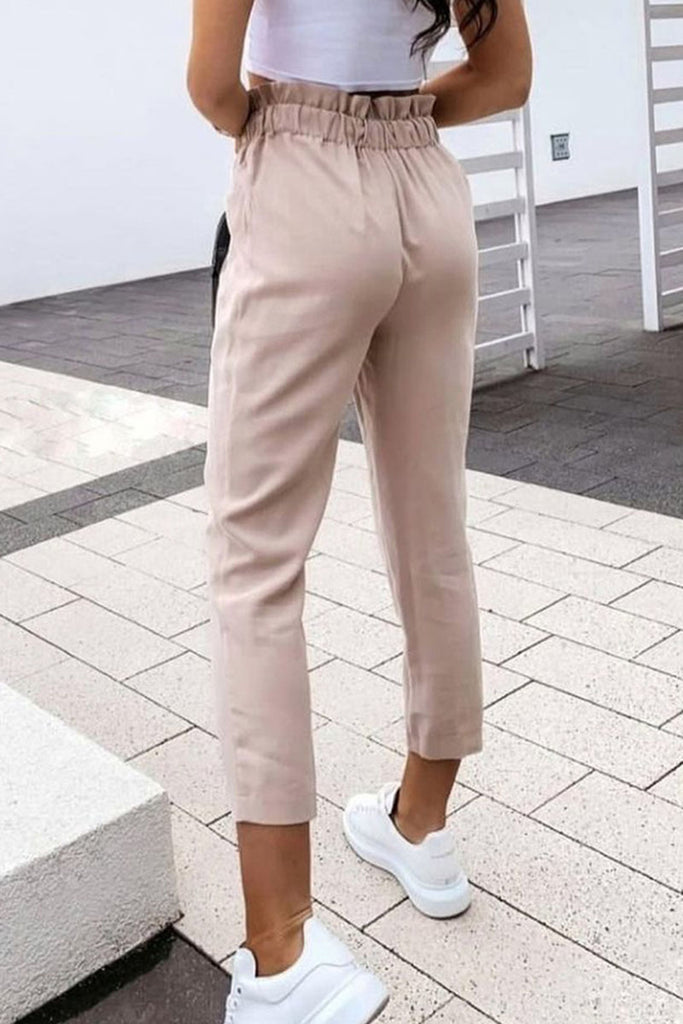 Fashion Casual Solid Split Joint Bottoms