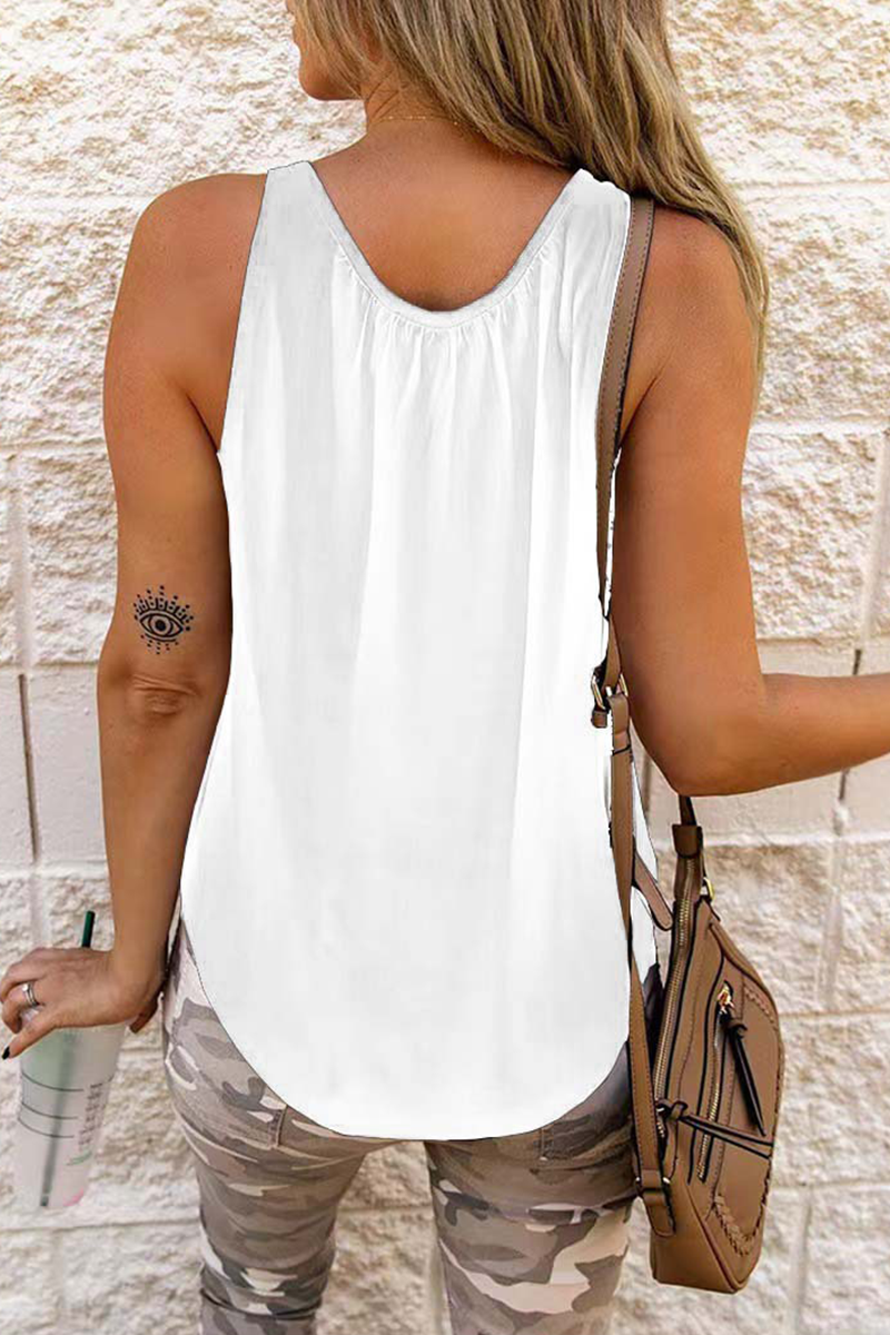 Casual Solid Hollowed Out Halter Tops(3 colors)