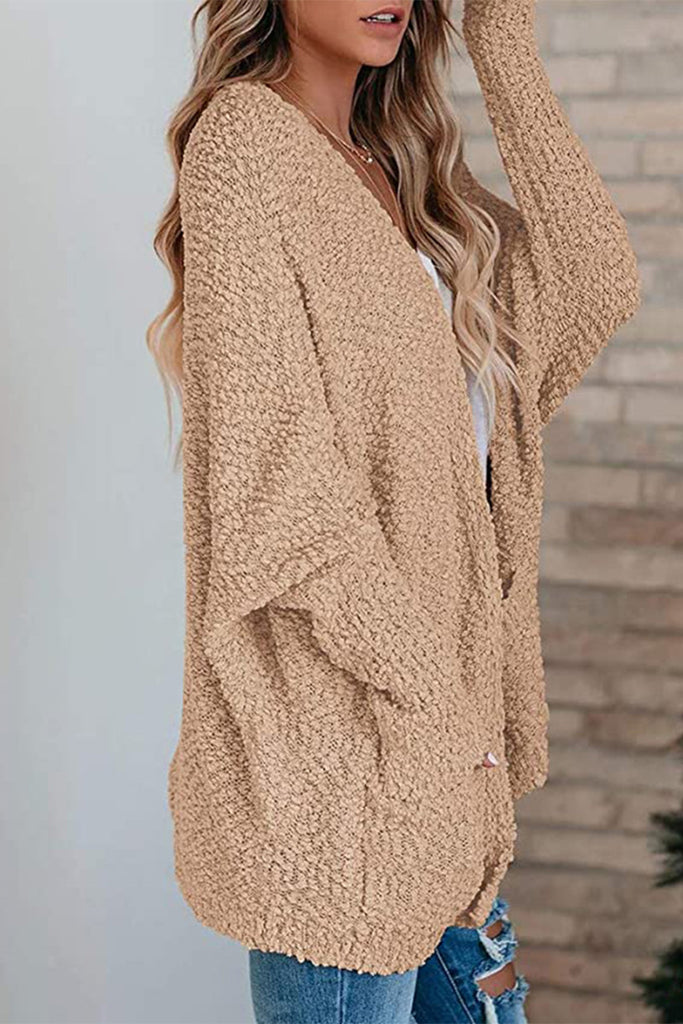 Casual Daily Solid Bat Sleeve Cardigan(6 Colors)
