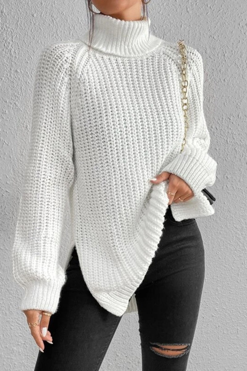Casual Solid Basic Turtleneck Sweaters(5 Colors)