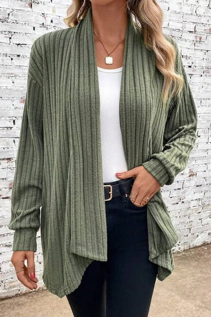 Casual Solid Asymmetrical Cardigan Collar Outerwear(6 Colors)